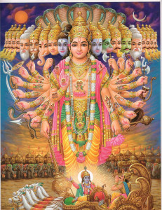 Hindus believe in one God who is worshiped in many forms.